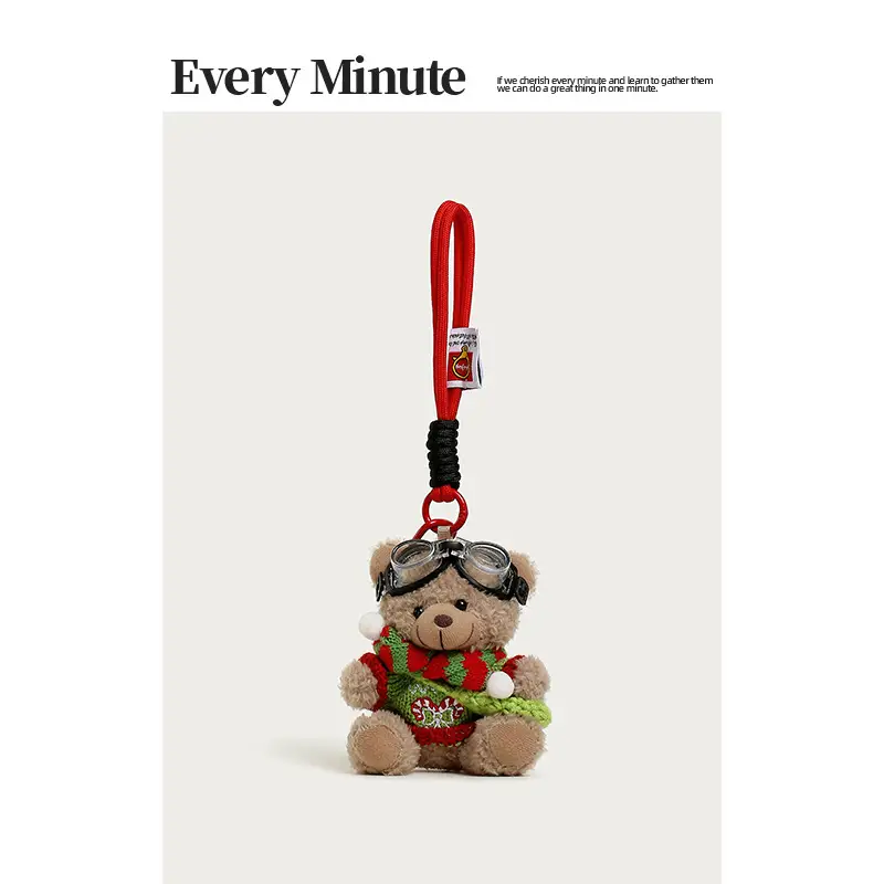 Little Bear Plush Doll-Style Backpack Christmas Gift Pendant