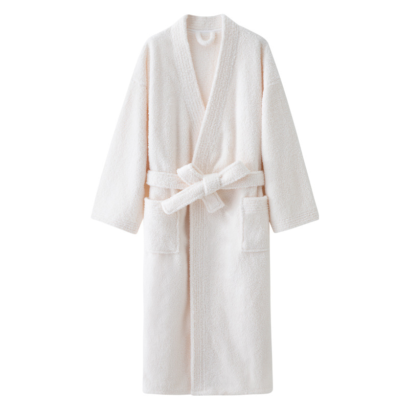 Men White Bathrobe