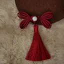 Tassel Butterfly Wine Red