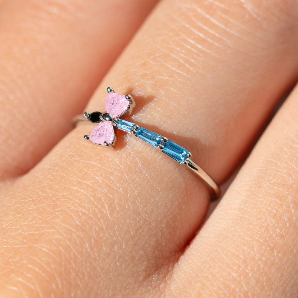 New Bow Cross Opening Adjustable Ring