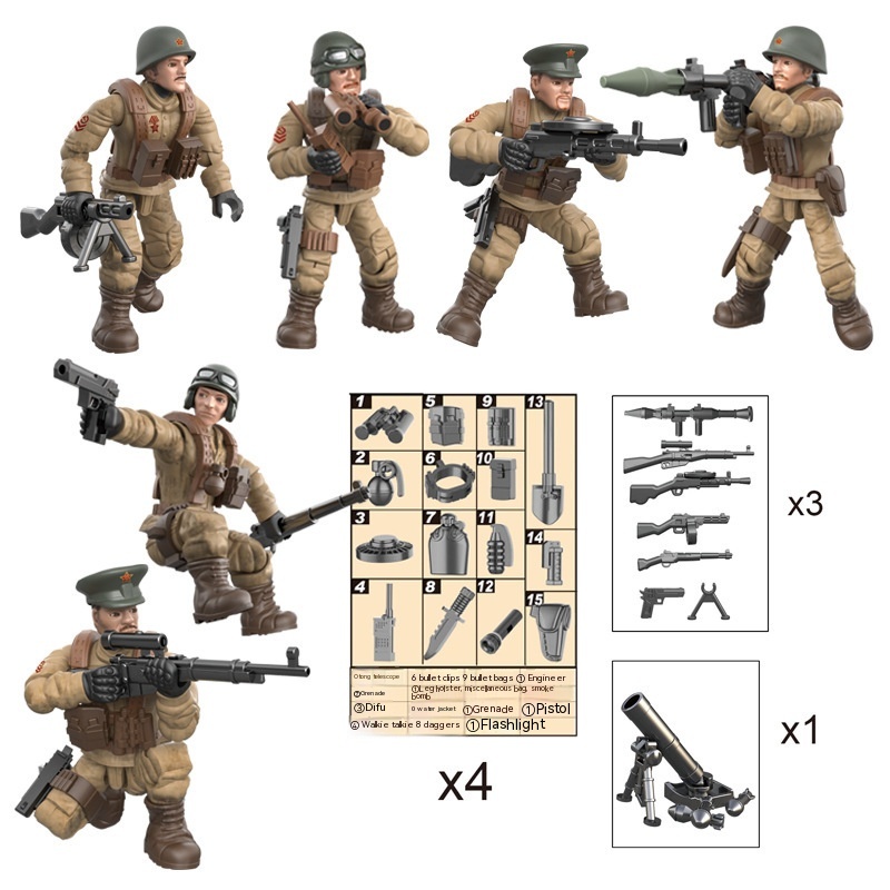 Soviet Army 6 Doll Toy