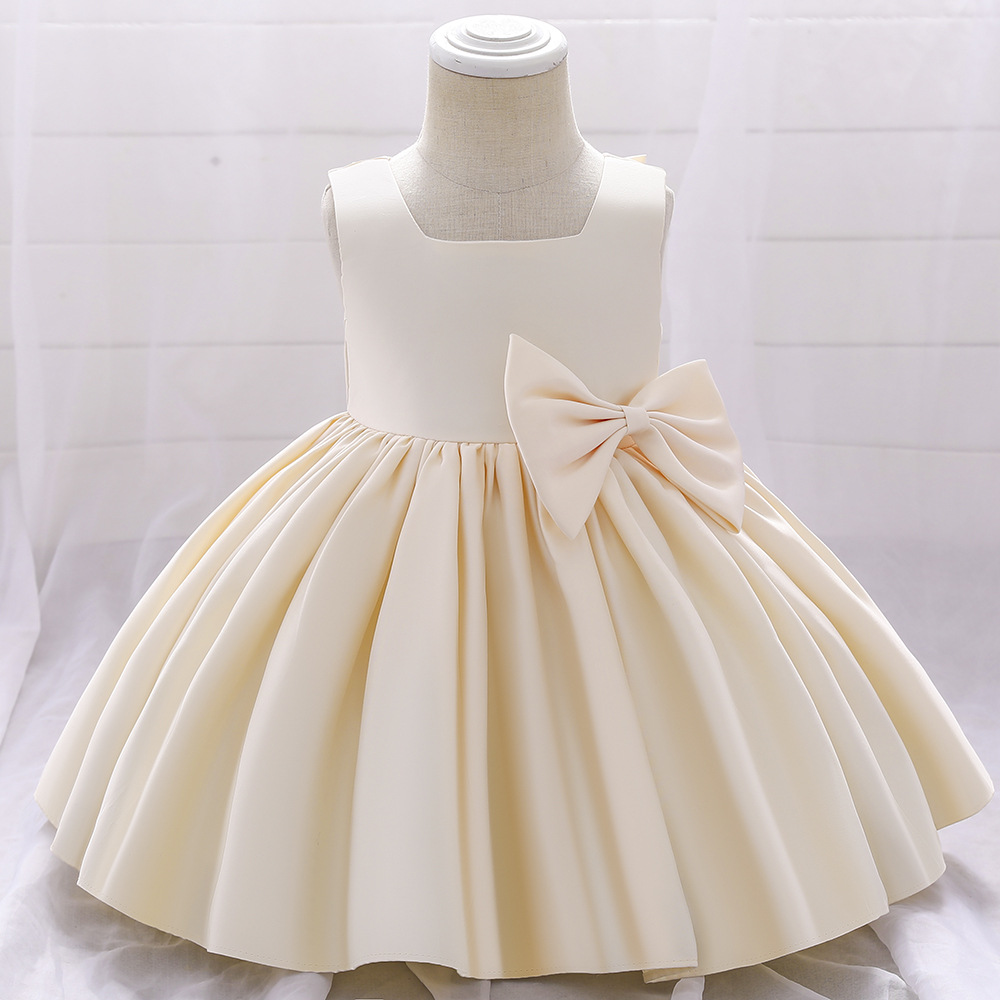 Birthday Dress Big Bow Flower Girl Wedding Dress Dress - Image 1