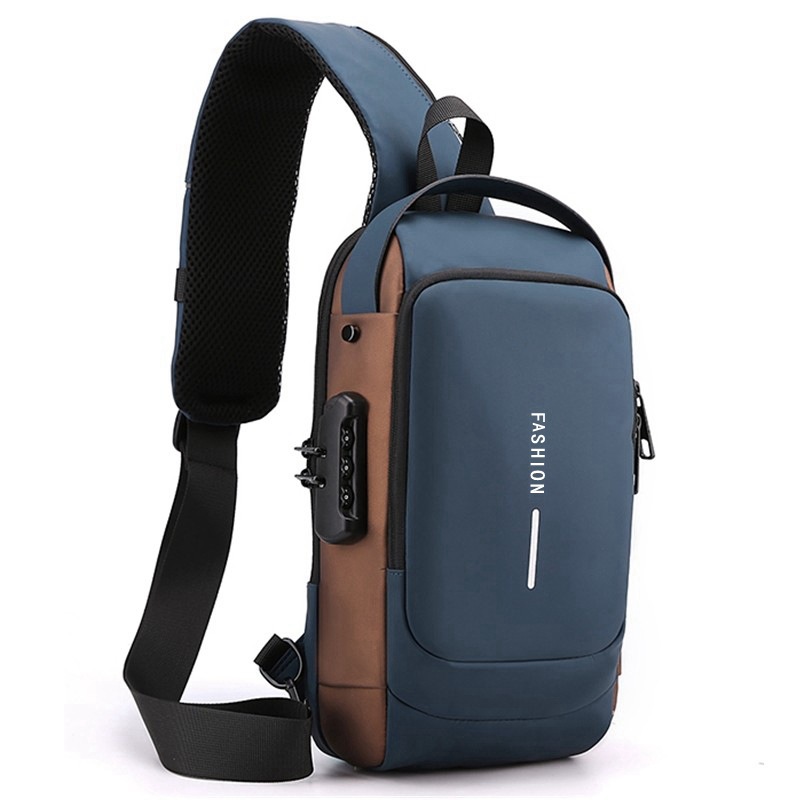 Men's Password Anti-theft Chest Bag Casual Multifunctional - Picture 7 of 14