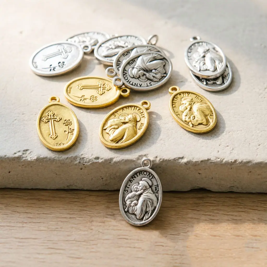 Personalized Vintage Rosary Pendant Accessory