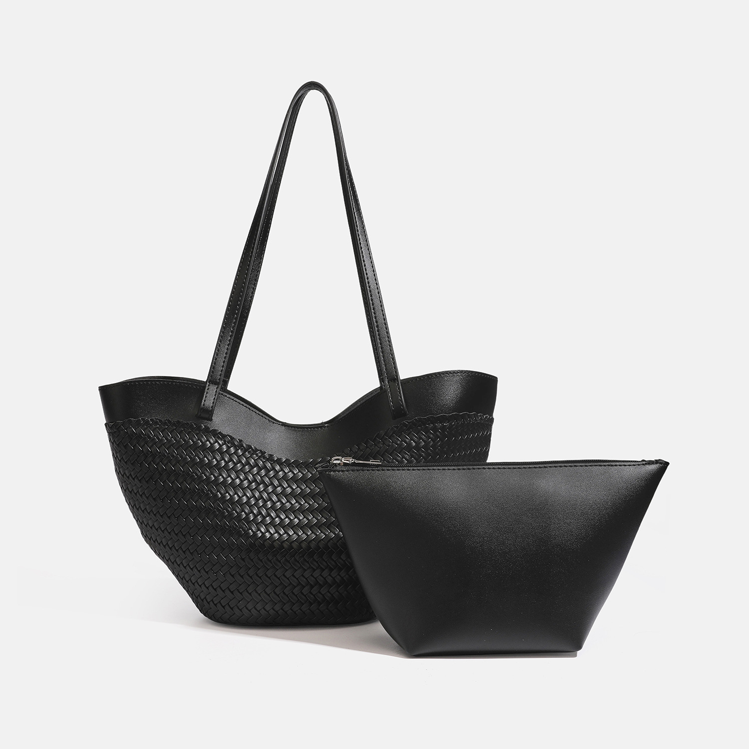 Casual Woven Basket Bag