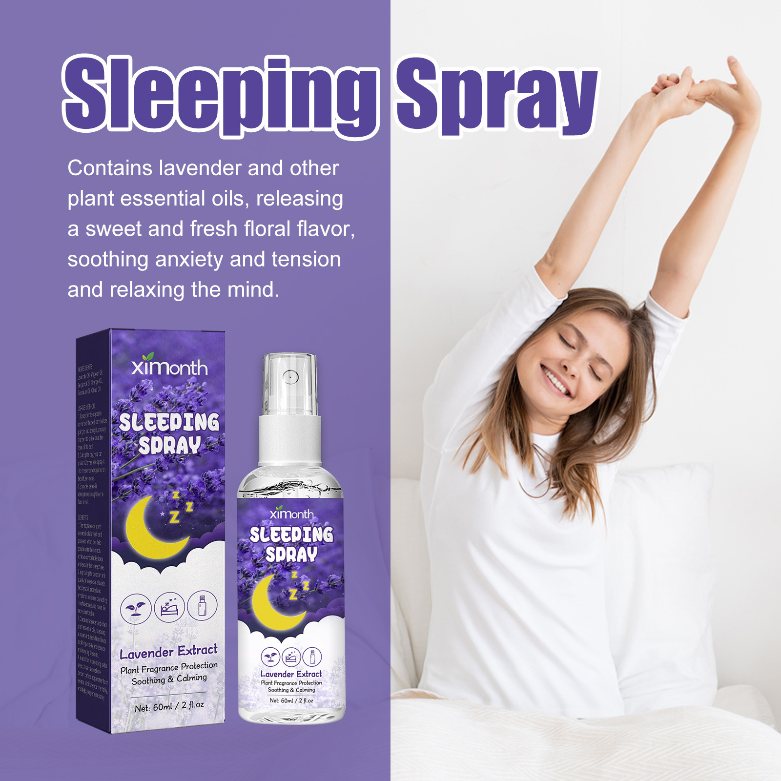 Title 9, Lavender Sleep Spray Soothing The Nerves