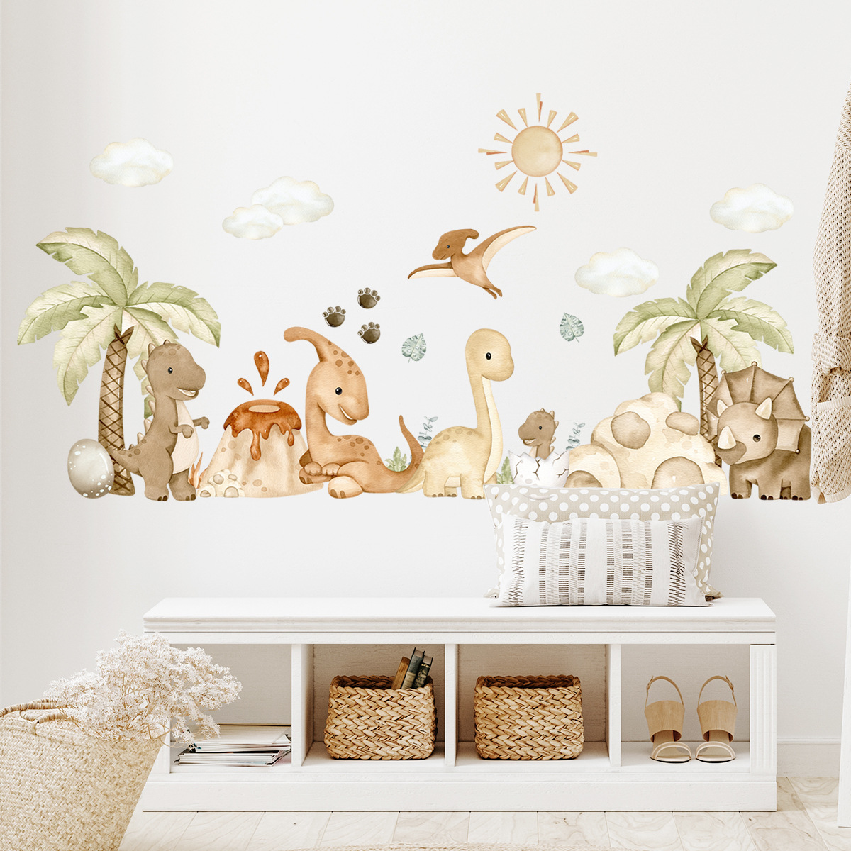 Title 2, Cartoon Little Dinosaur Self-adhesive Wall Chil...