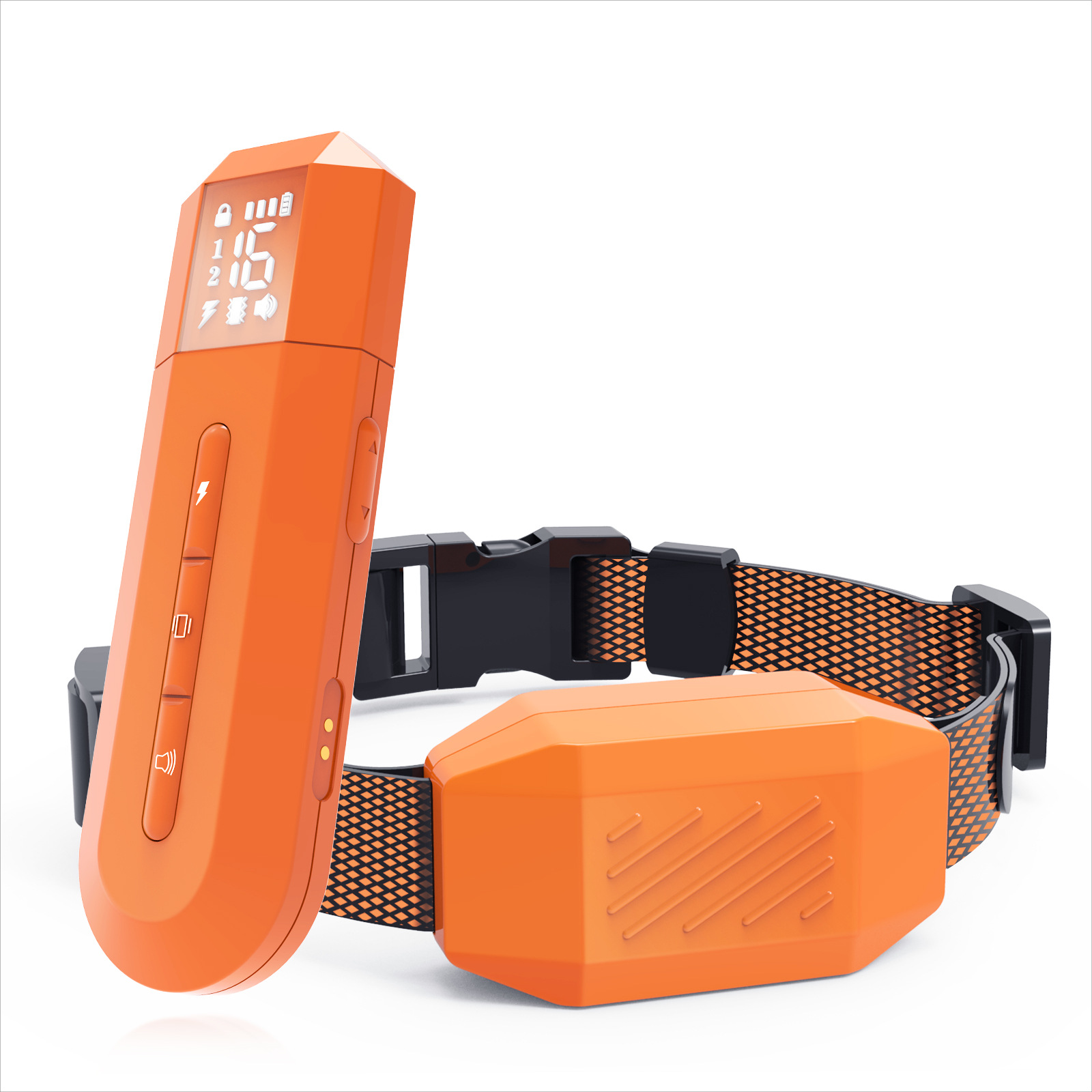 Electronic Remote-Controlled Vibration And Electric Shock Collar