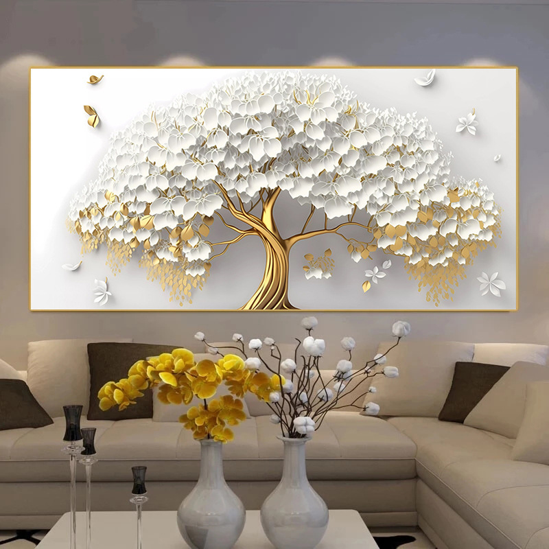 Abstract Rainbow Soul Tree Colorful Trees Plant Mural 8