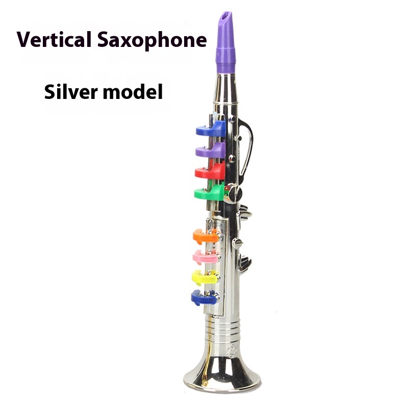 Vertical Saxophone Silver