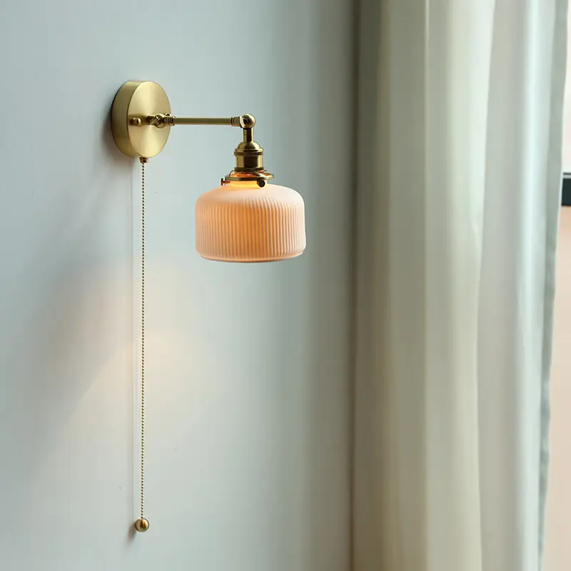 Bedroom Wall Lamp Bedside Living Room Ceramics