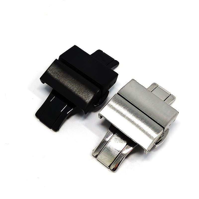 Double-press Butterfly Clasp With Lugs On Both Ends For Connecting Stainless Steel Watch Straps