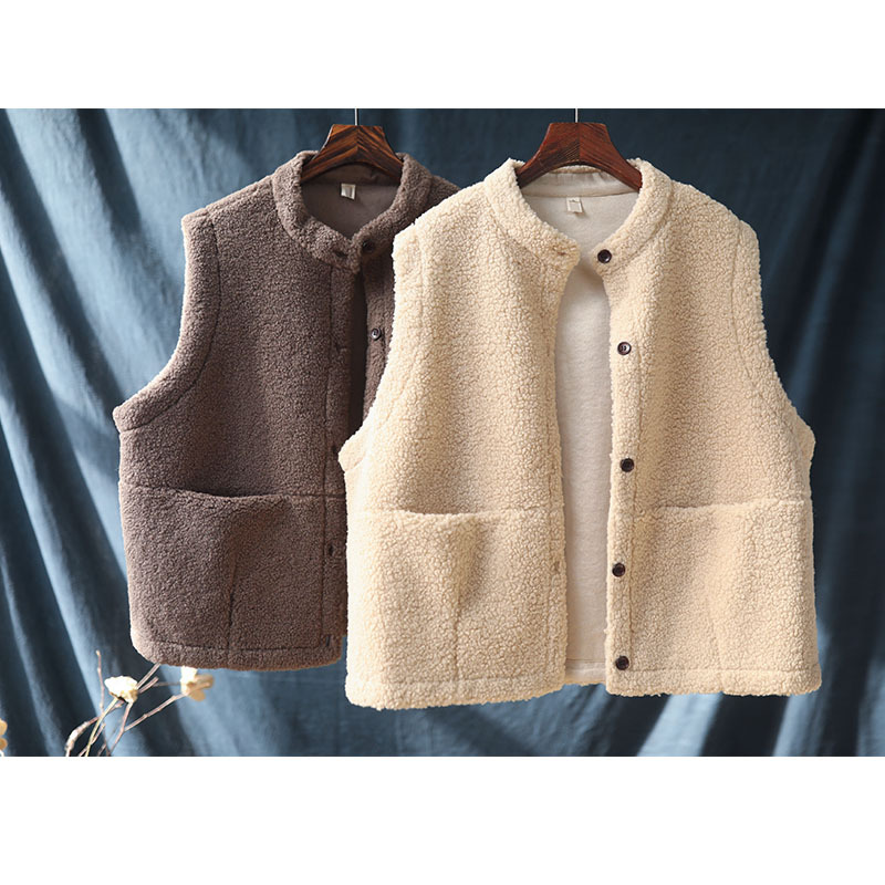 Artistic Retro Leisure Short Fleece Women's