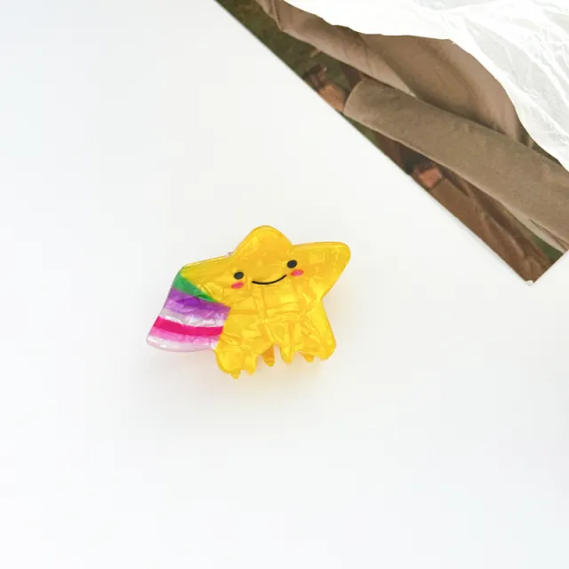 Female Versatile, Sweet And Cute Rainbow Star Clip Xingx - Shop at LoveMi