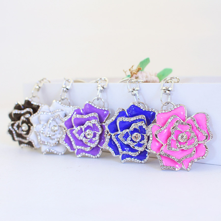 Flower Metal Pendant Key Chain