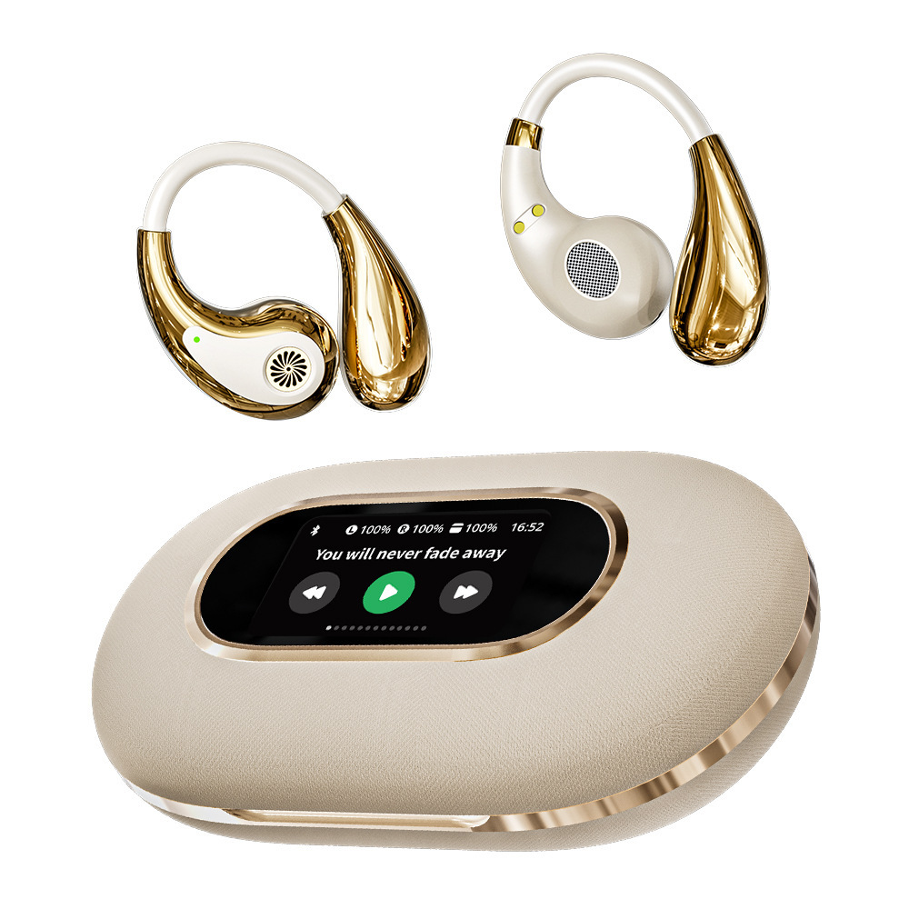 Noise-canceling Wireless Bluetooth Headphones With A Screen