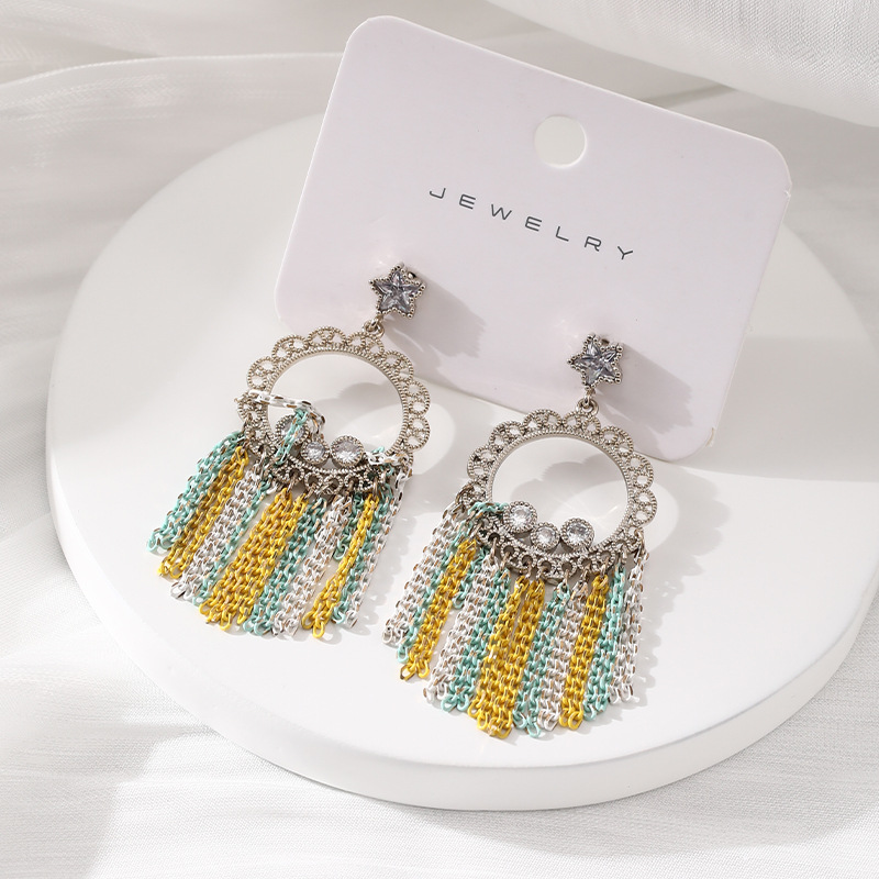 Creative Exaggerating Tassel Jewelry Earrings