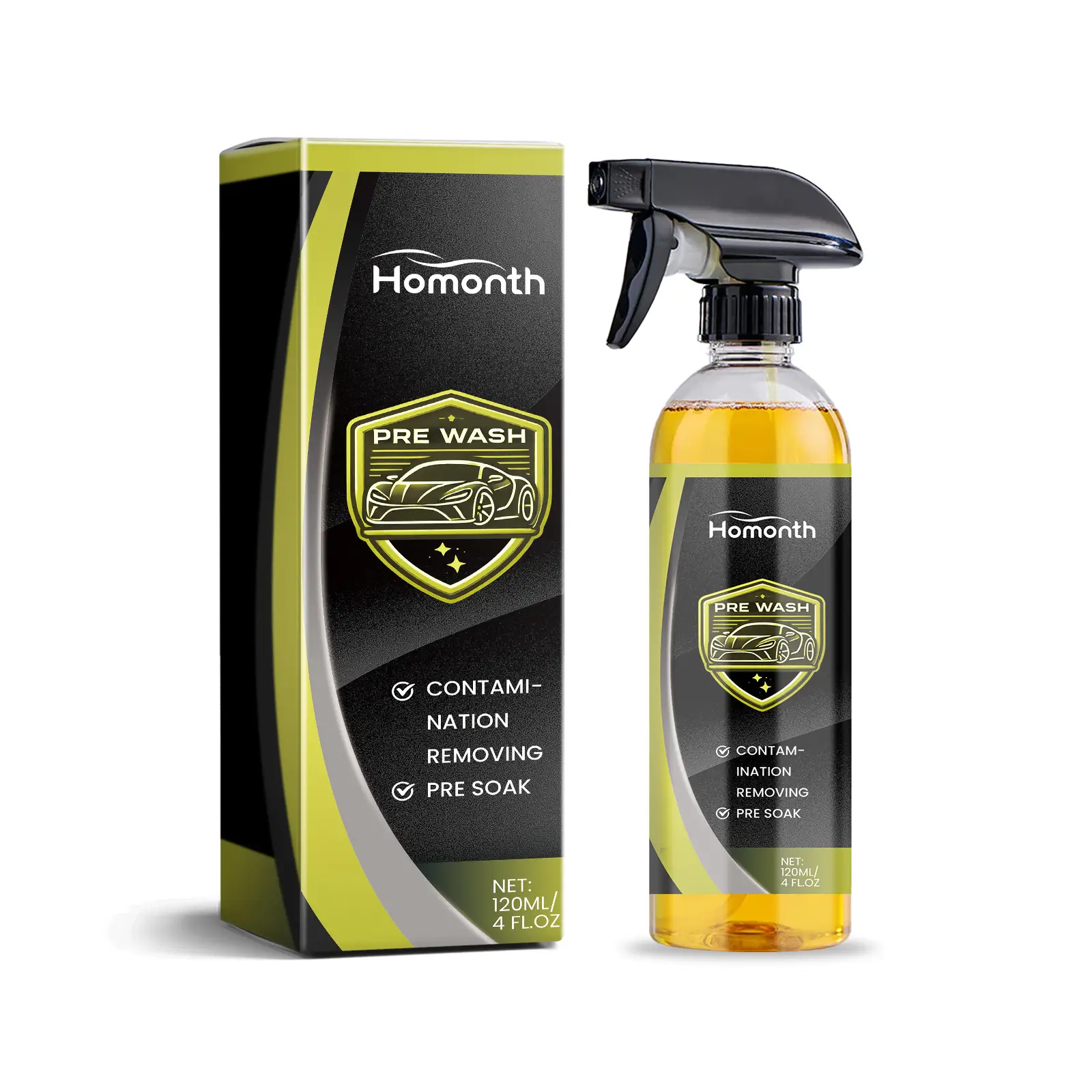 Homonth Automotive Detergent Wipe Free Car Wash Liquid Stain Removal Cleaning Protection Bright Daily Maintenance