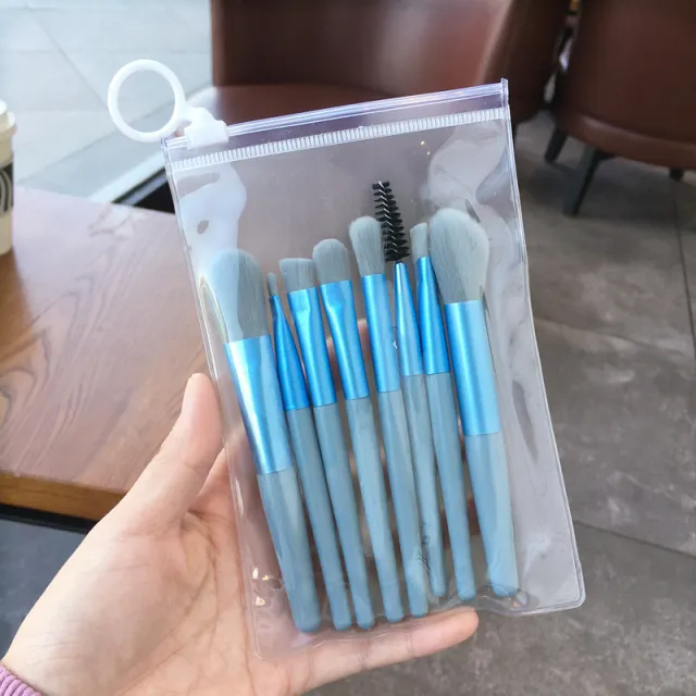 Mini Soft Hair Makeup Brush Tool Suit Blue Suit - Shop at LoveMi