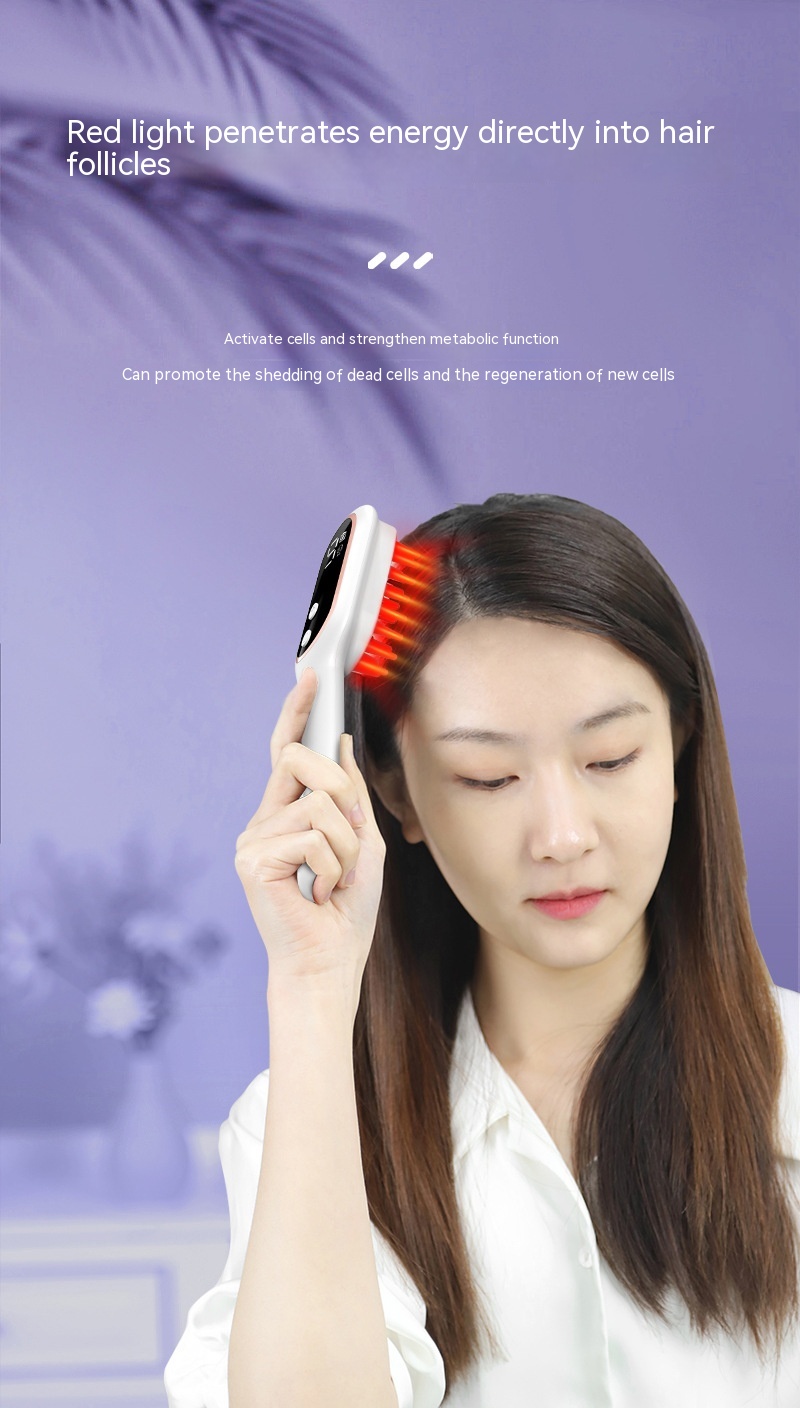 Scalp Medicine Feeder Care Massage Blue Light Red Light Hair Growth Tonic Import Comb — foto 16