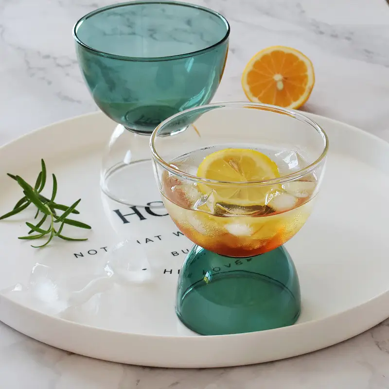 Creative Ins High Temperature Resistance Colorful Water Glass
