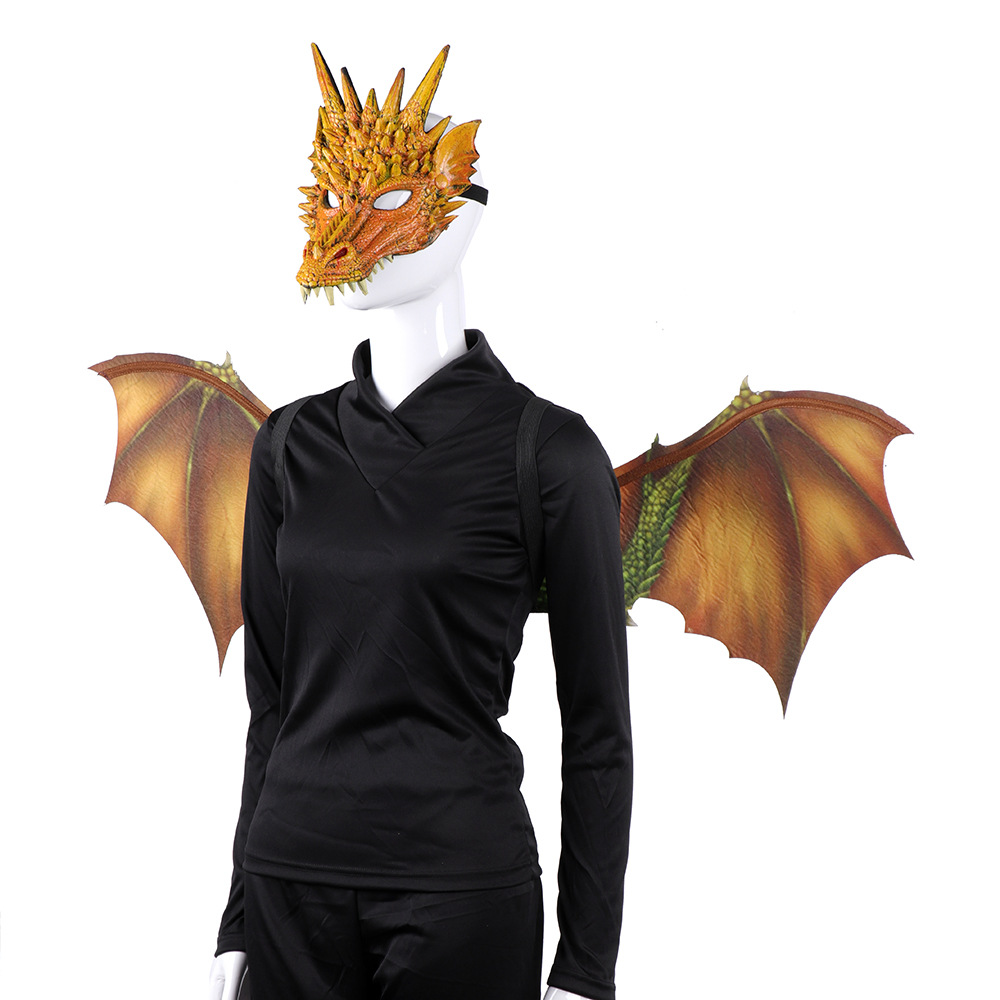 Title 8, Cos Head Cover Men Non Woven Dragon Mask Wings ...