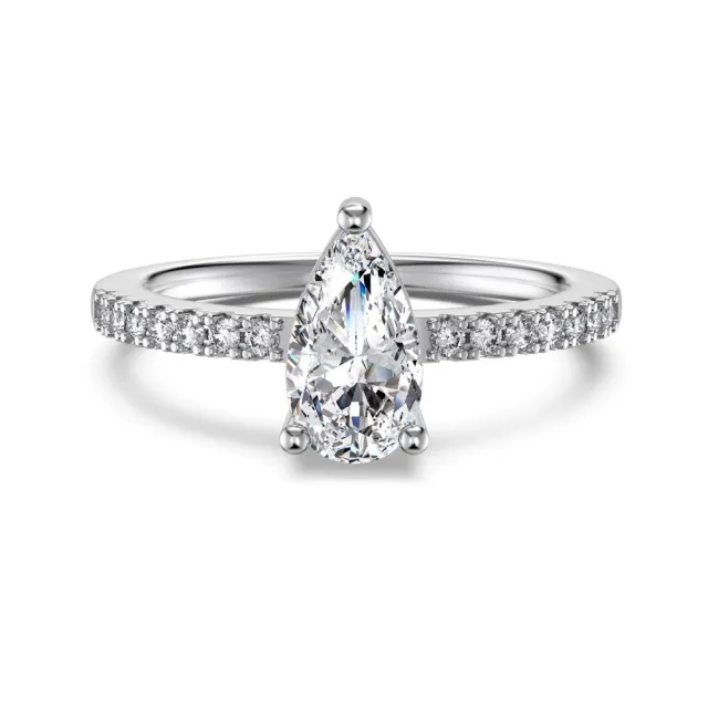 Sterling Silver Ring Female Ring Set Hollow Shape Exquisite And Versatile Female Jewelry Dy121362White Gold - Shop at LoveMi