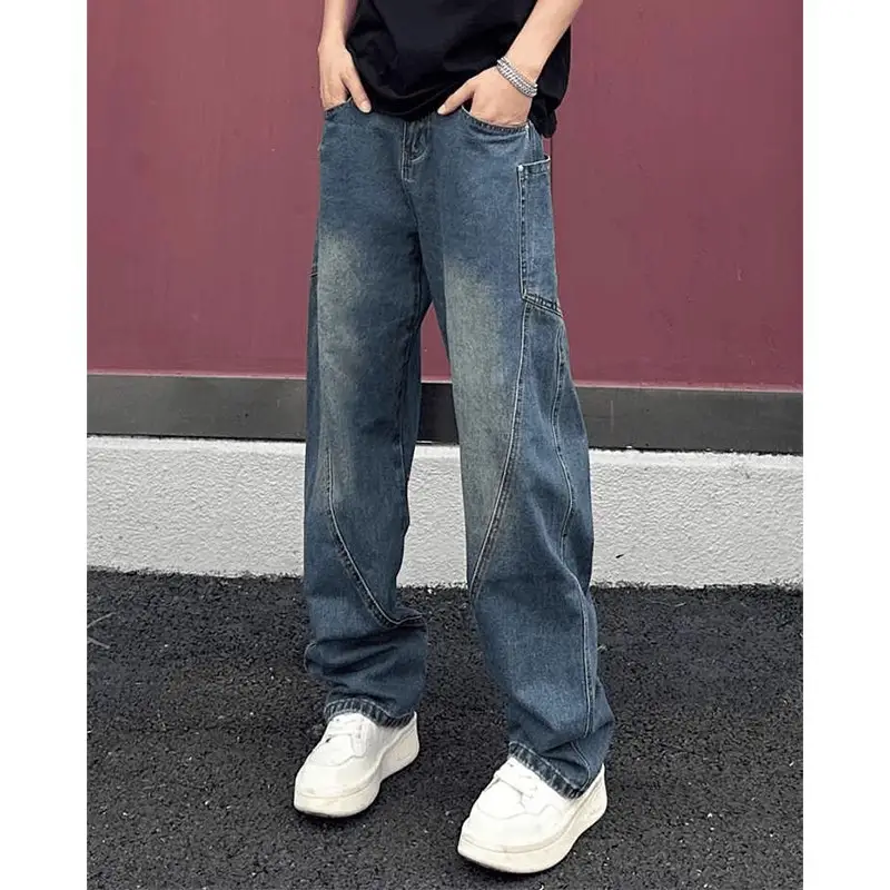 American High Street Machete Jeans Men's Spring And Autumn Ruoshuai