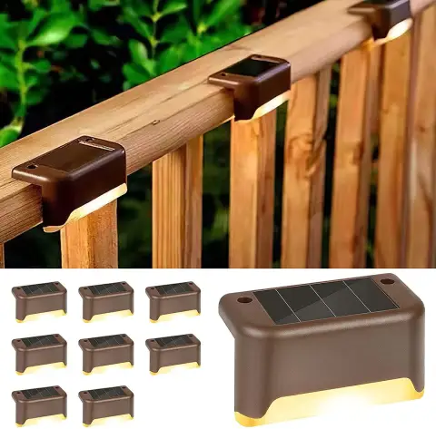 Solar Step Light Outdoor Garden Night LED Guide Ladder