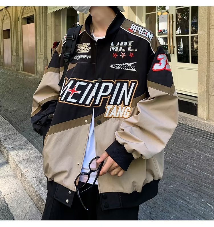 Men's American-style Design Niche Motorcycle Jacket