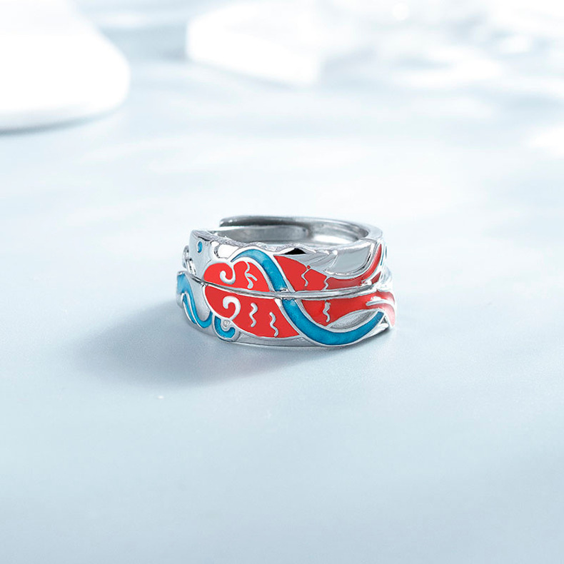 Title 1, New Koi Lover Ring Fashion Personality. Celebra...