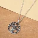 Retro Natural Goddess Tree Of Life Pendant Necklace view 3