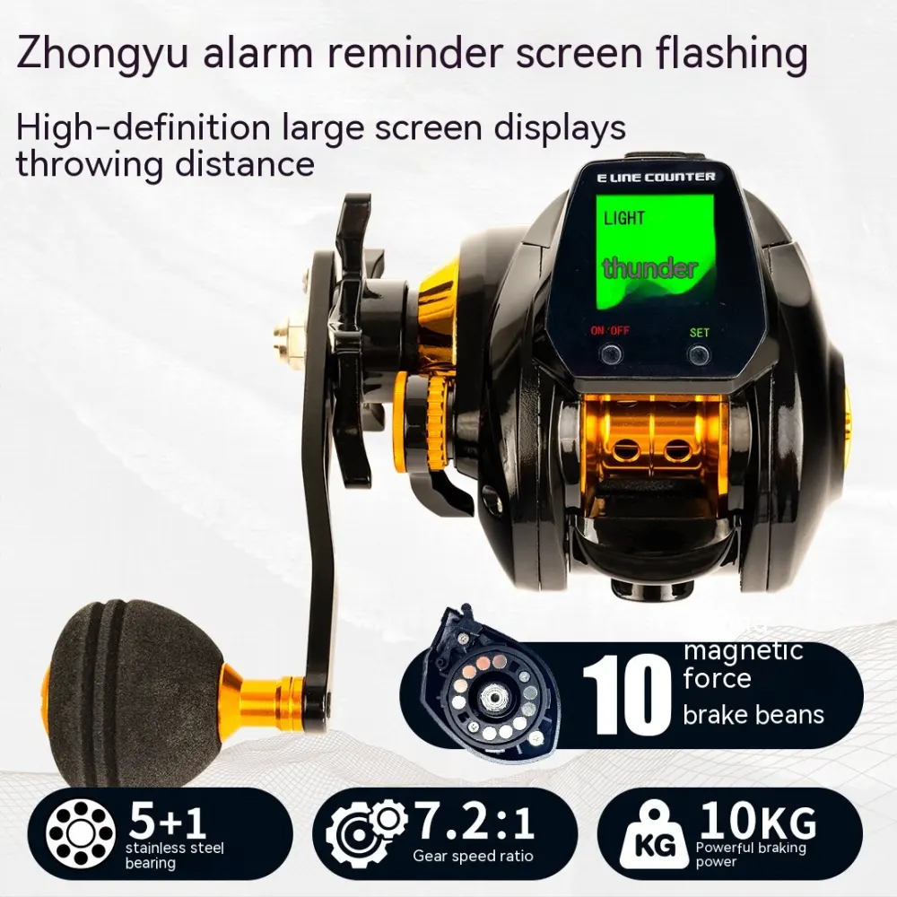 New Waterproof Large Screen Digital Display Drip Wheel Backlight