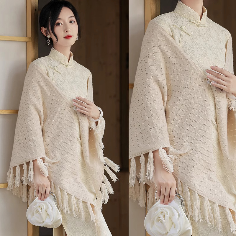 Retro New Tassel Versatile Simple Scarf