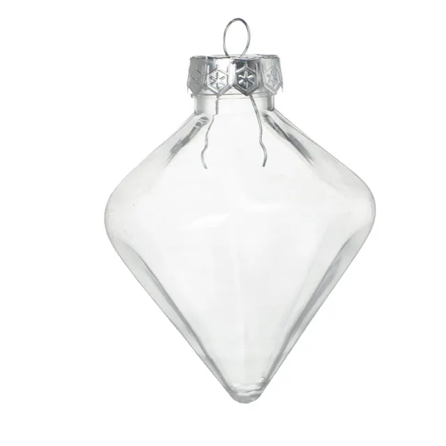 Special shaped Transparent Christmas New Plastic Ball Bulb Modeling Props Prismatic Ball - Shop at LoveMi