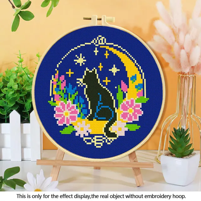 Mushroom Embroidery Handmade Material Package DIY Kit Meditation Cat - Shop at LoveMi