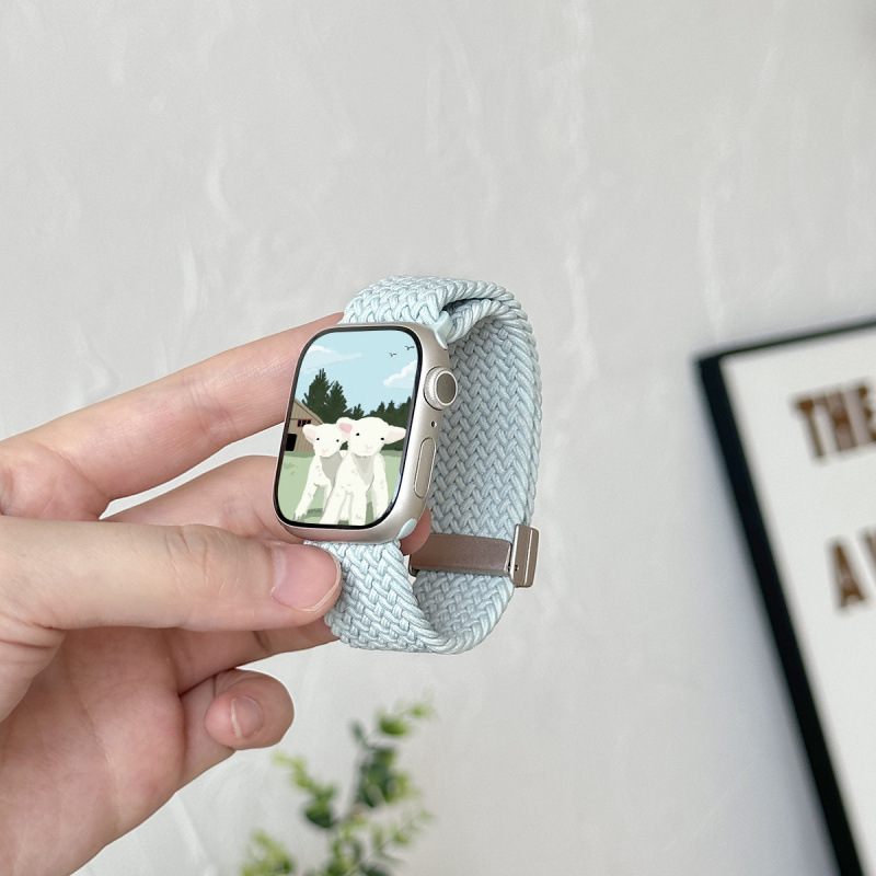 High-End Summer Light Mint Nylon Watch Strap Series
