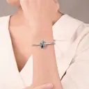Silver-plated Bead Cute And Whimsical Starfish Bracelet Charms view 1