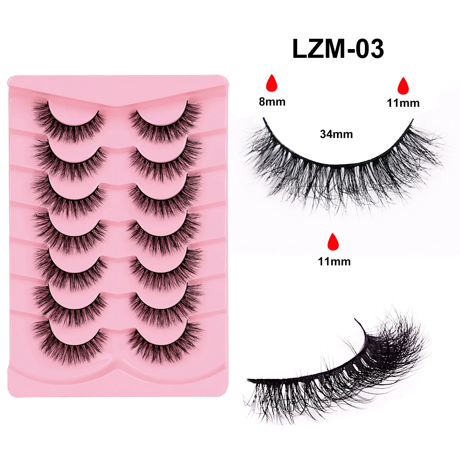 3D False Eyelashes For A Thick, Voluminous
