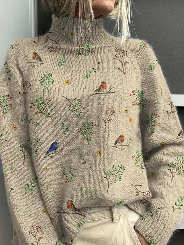 Women's Simple Printed Casual Coat Cardigan Sweater 4Style 4Xl - Shop at LoveMi