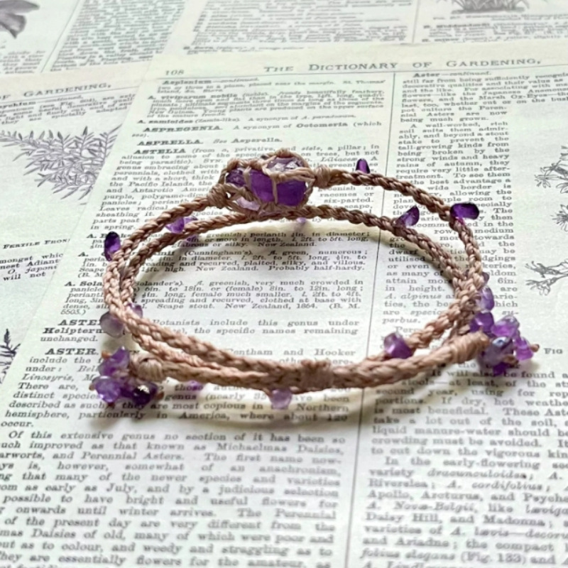 Vintage Purple Handmade Bracelet For Women
