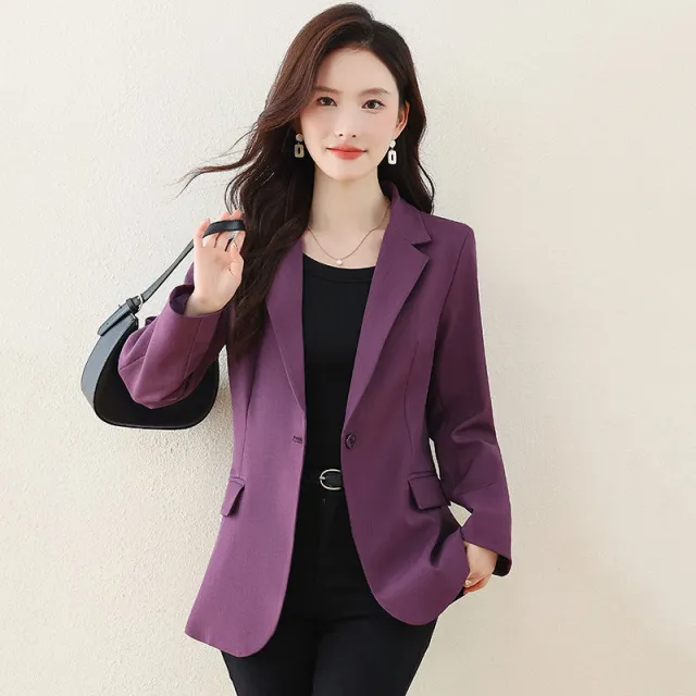 MS Beige Suit Jacket Casual Purple - Shop at LoveMi