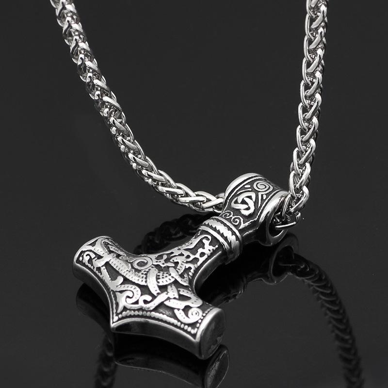 Retro Nordic Odin Pendant Necklace For Men Trendy