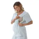 Home Wear Summer Waffle Short Maternity Suit view 4