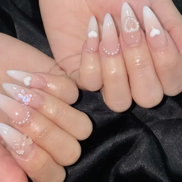 Sweet, French, Simple French Gradient Wear Nail Tip Jp2751 Style - Shop at LoveMi
