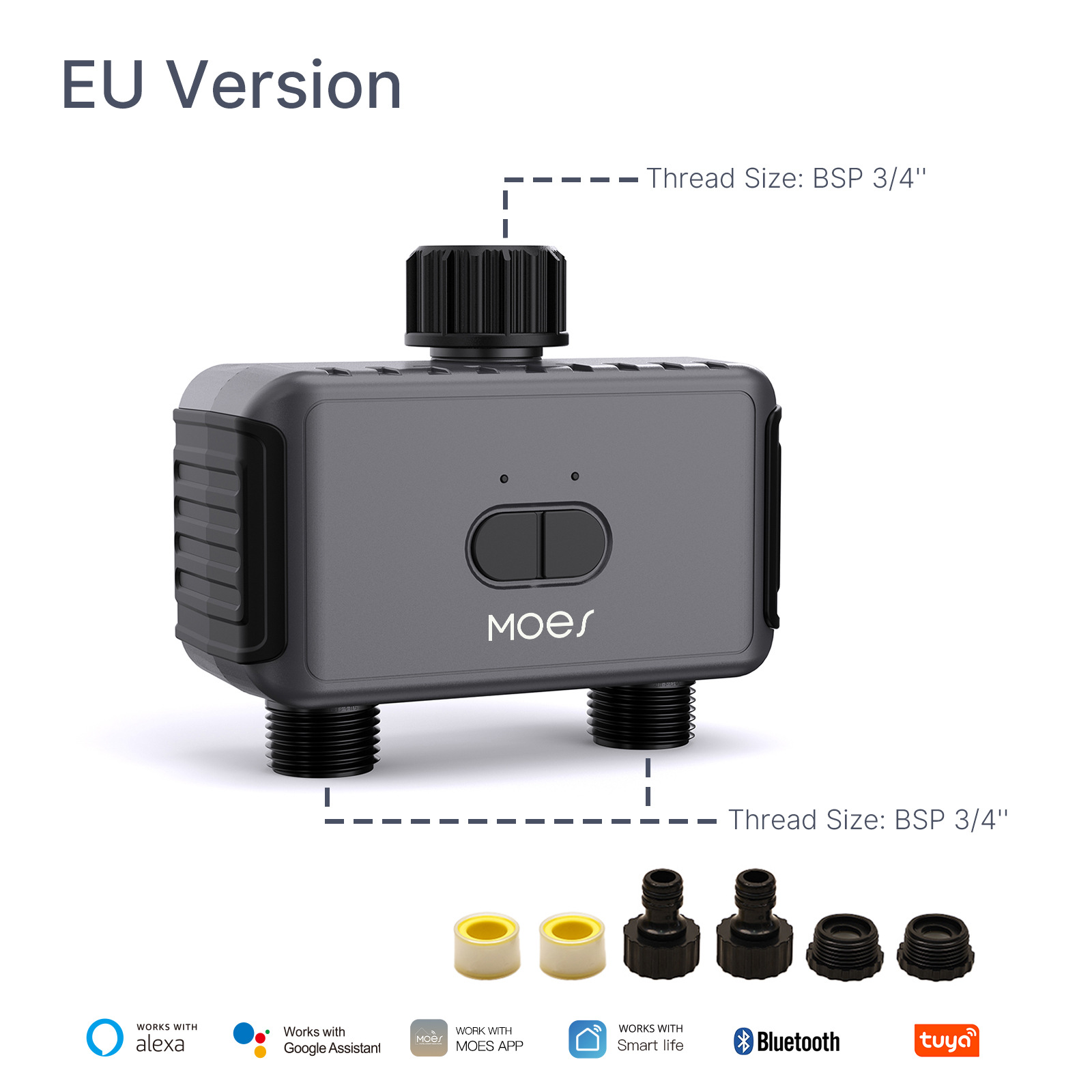 Bluetooth Graffiti Smart Home Double Outlet Irrigation Water Valve App - Image 6