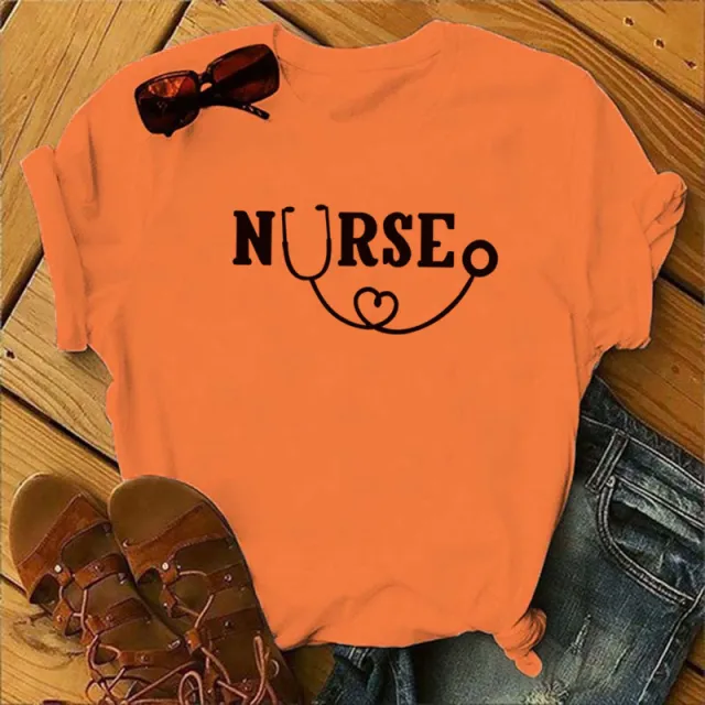 Women's Christmas Animal Flower Short Sleeve Orange - Shop at LoveMi