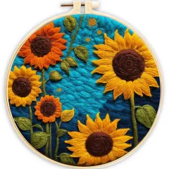 Blanket Painting With Embroidery Needle Felt Household Supplies - Mzh189 - View 1