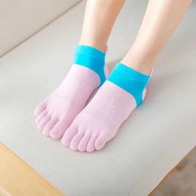 Ladies' Short Cotton Toe Socks Pink - Shop at LoveMi