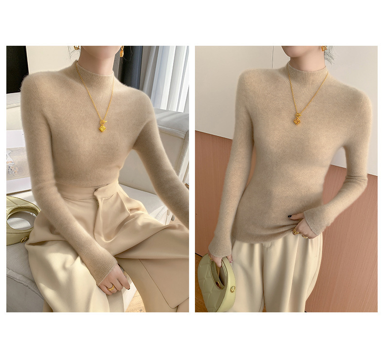 Title 8, Seamless Half Turtleneck Cashmere Autumn And Wi...